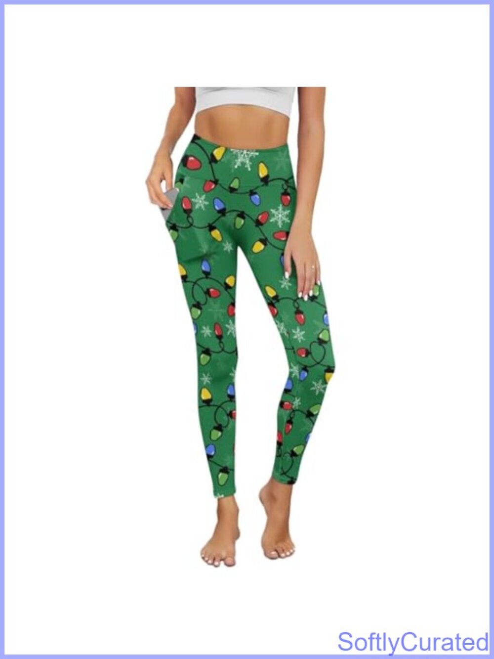 High Waisted Yoga Pants Tummy Control Full Length Workout Leggings with Pockets